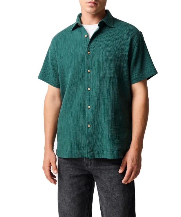 Men's Rodd & Gunn Adams Flat Short Sleeve Shirt - Bottle Green