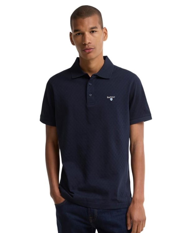 Men's Barbour Sutton Tailored Fit Polo Shirt - Navy / Highland