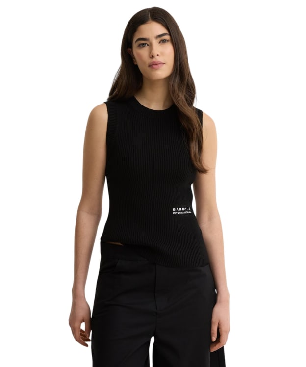 Women's Barbour International Nova Knitted Vest - Black