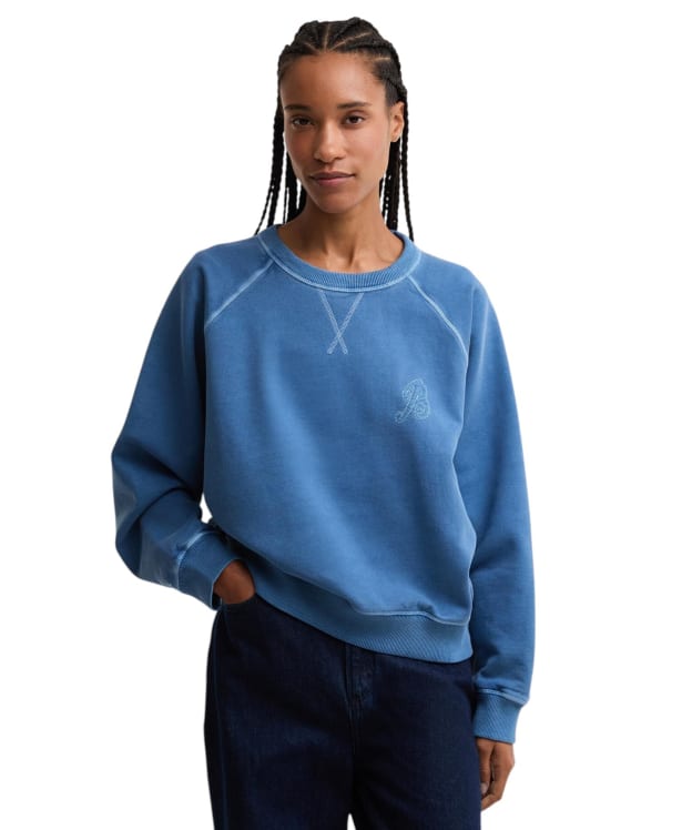 Women's Barbour Avon Sweatshirt - Washed Indigo