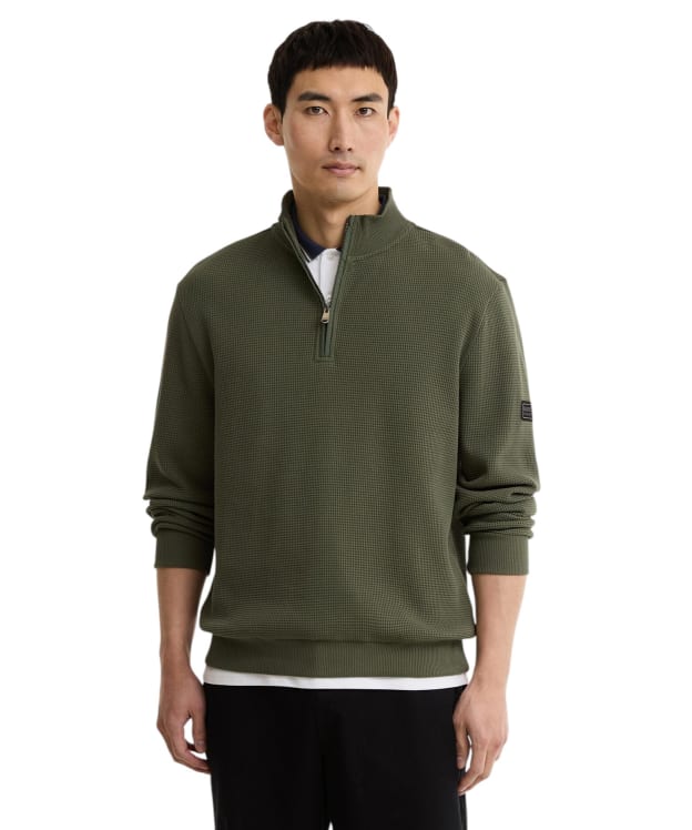 Men's Barbour International Bewley Half Zip Sweatshirt - Thyme