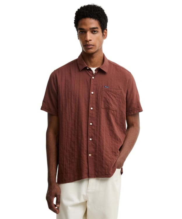 Men's Barbour Kingswood Ripstop Summer Shirt - Burnt Pepper