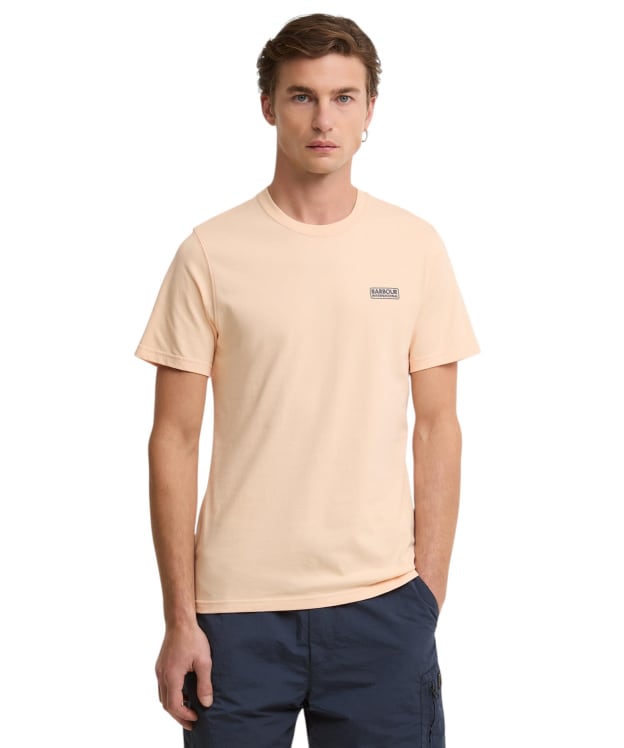 Men's Barbour International Small Logo Tee - Bleached Apricot