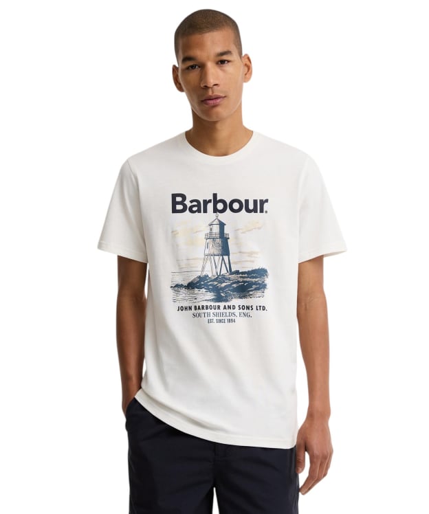 Men's Barbour Harbourside Graphic T-Shirt - Whisper White