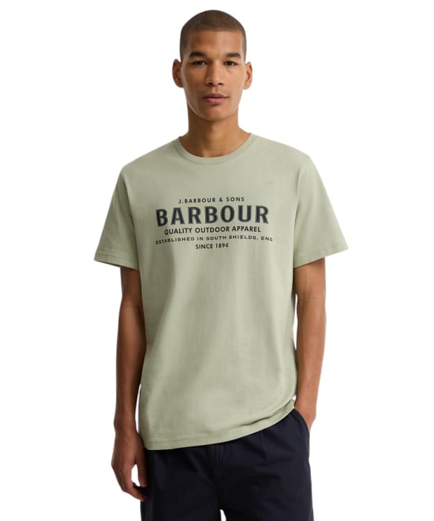 Men's Barbour Moorside Logo T-Shirt - Mineral Green
