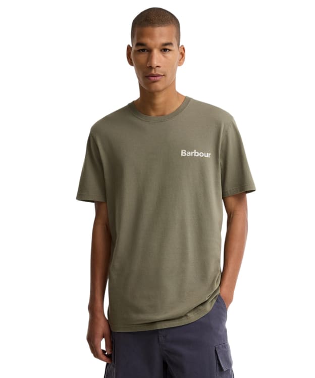 Men's Barbour Dearham Graphic Tailored T-Shirt - Dusty Olive