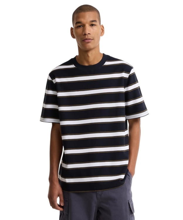 Men's Barbour Browtop Striped Relaxed T-Shirt - Dark Navy