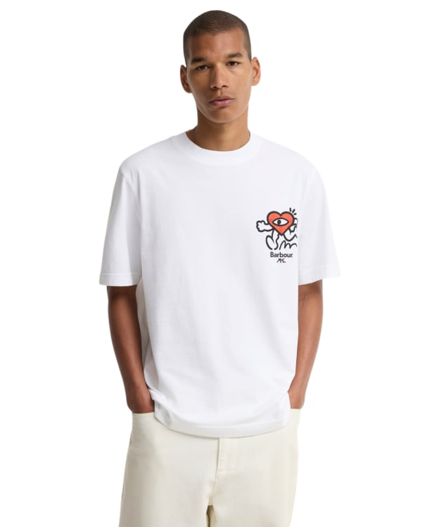 Men's Barbour X MUL Camping Trip T-Shirt - White