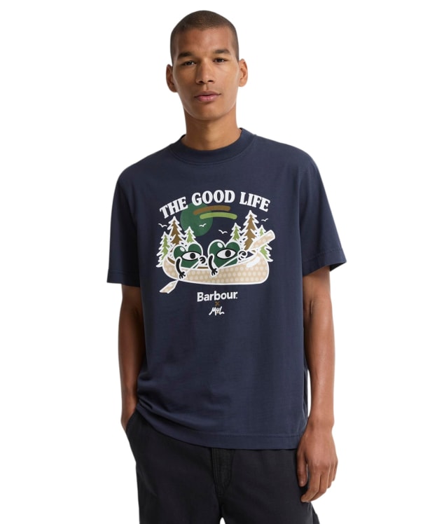 Men's Barbour X MUL Good Life T-Shirt - Navy