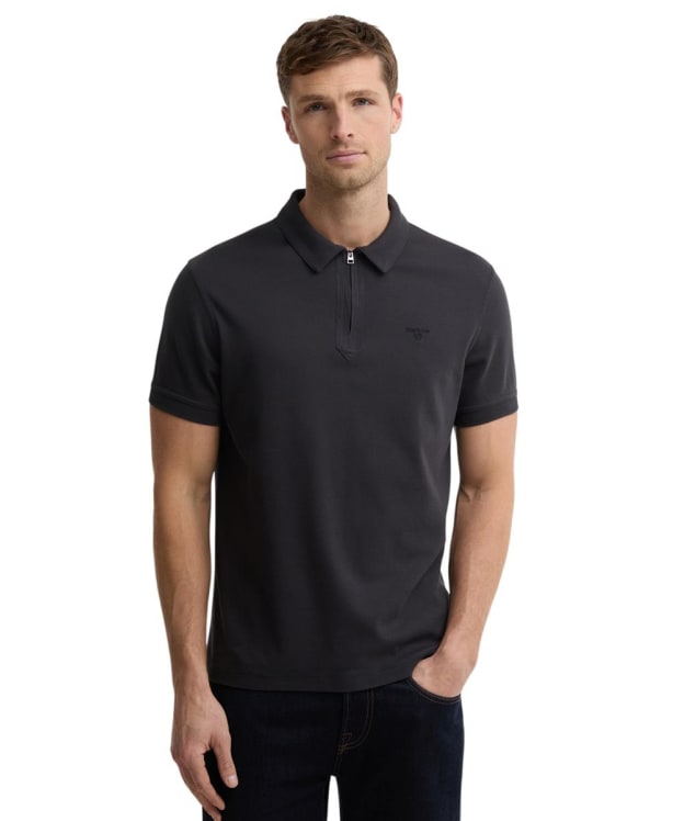Men's Barbour Crakehall Tailored Polo Shirt - Dark Navy