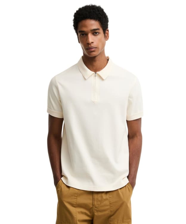 Men's Barbour Crakehall Tailored Polo Shirt - Whisper White