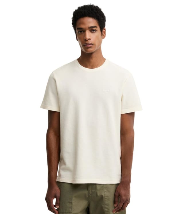 Men's Barbour Lingdale Textured Tailored T-Shirt - Whisper White