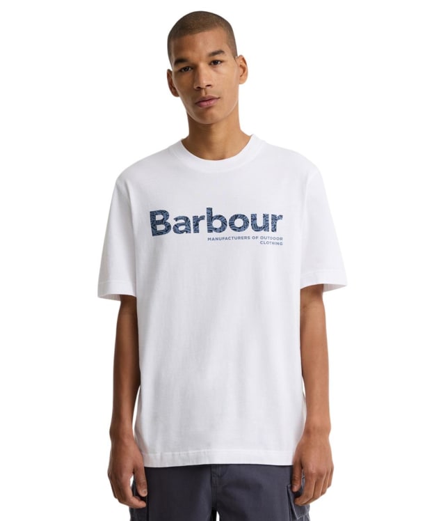 Men's Barbour Milburn Logo Relaxed T-Shirt - White