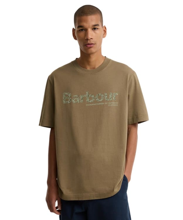 Men's Barbour Milburn Logo Relaxed T-Shirt - Clay