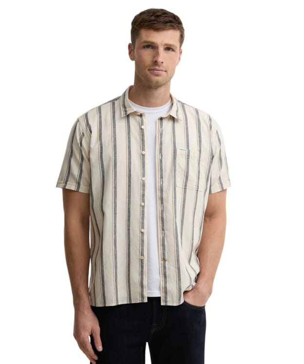 Men's Barbour Barkend Striped Summer Shirt - Whisper White