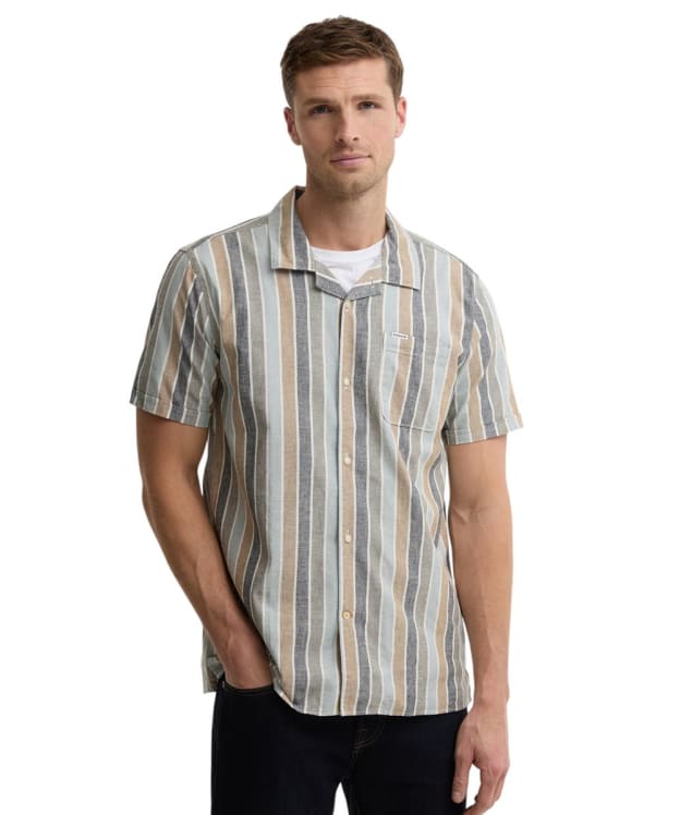 Men's Barbour Hayton Striped Summer Shirt - Dusty Slate
