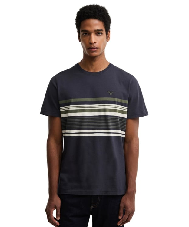 Men's Barbour Teeside Stripe Graphic Tailored T-Shirt - Dark Navy