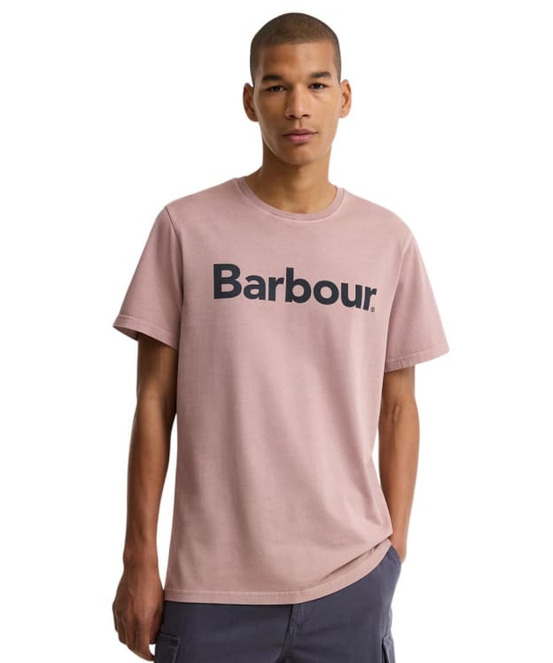 Men's Barbour Washington Overdyed Logo Tailored T-Shirt - Ironstone