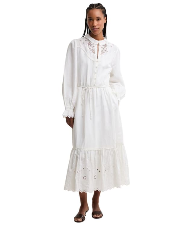 Women's Barbour Avebury Maxi Dress - White