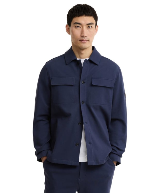 Men's Barbour International Esh Twill Overshirt - Oxford Navy