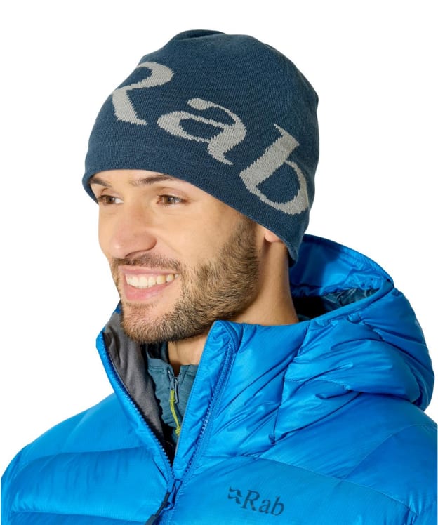Rab Logo Beanie - Tempest Blue / Light Zinc