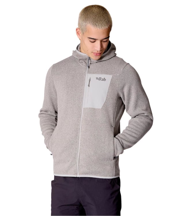 Men's Rab Ryvoan Full Zip Hoody - Light Zinc