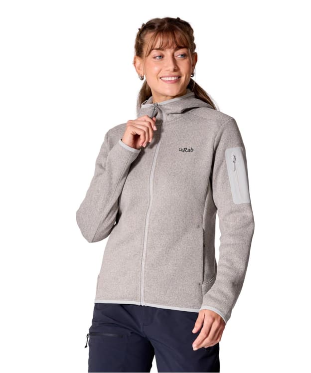 Women's Rab Ryvoan Full Zip Hoody - Light Zinc