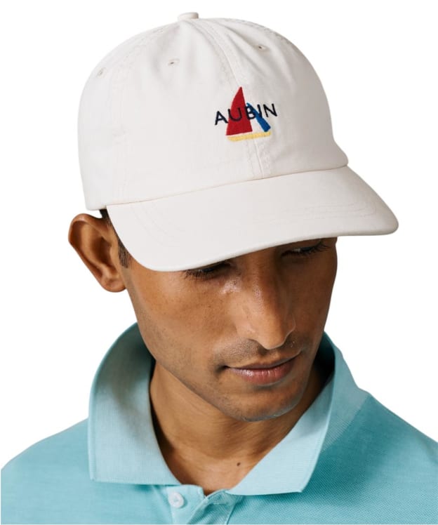 Aubin Hendwell Washed Twill Cap - Vintage White