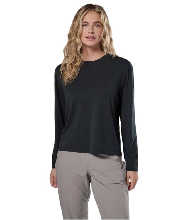 Women's Montane Alhena Long Sleeve Merino T-Shirt - Black