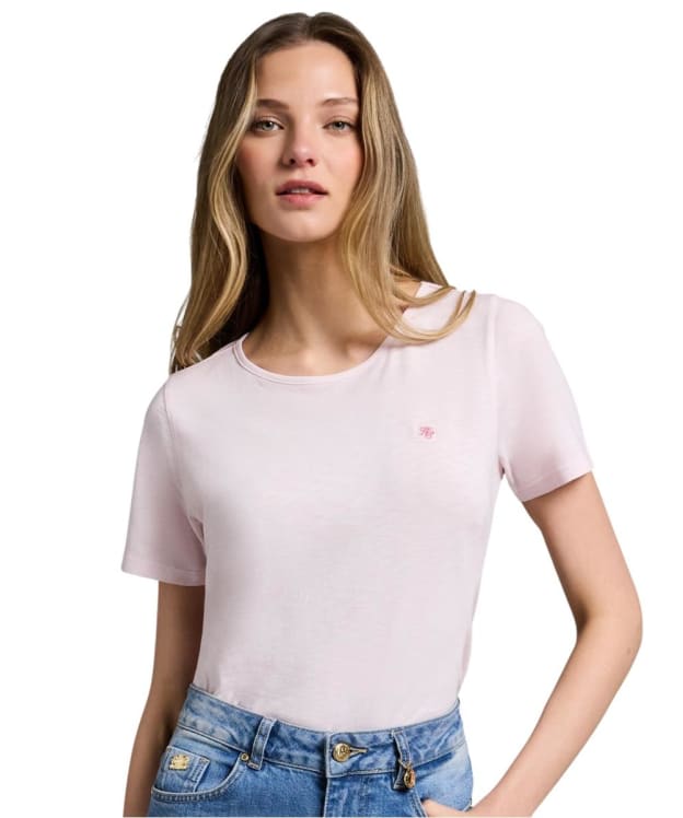 Women's Holland Cooper Relaxed Monogram Tee - Pale Pink
