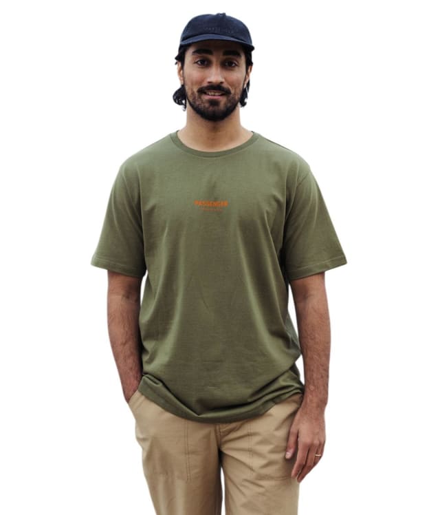 Men's Passenger Clothing Recycled Cotton Logo T-Shirt - Khaki