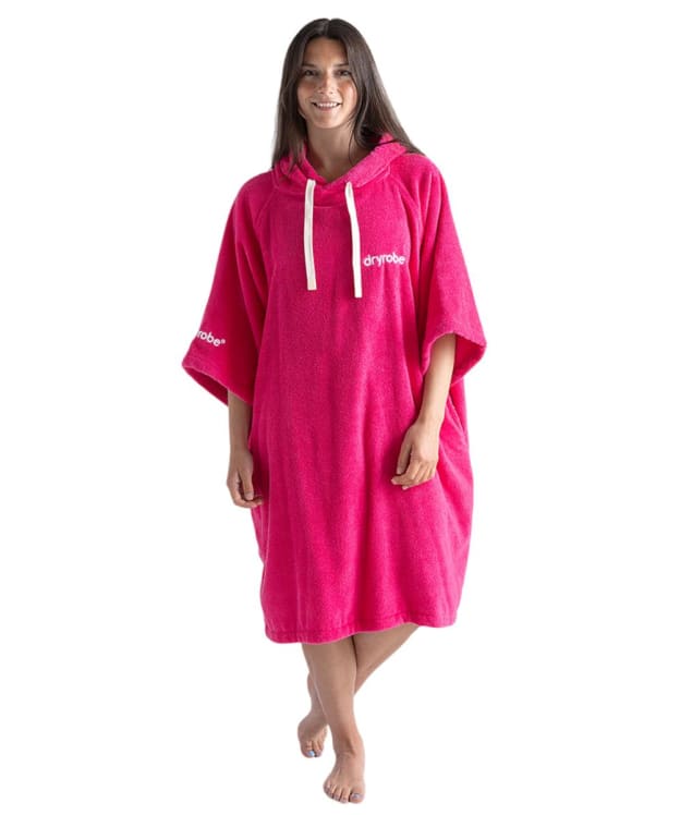 Dryrobe Organic Cotton Towel Robe - Hot Pink