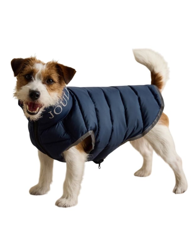 Joules Moorsdale Dog Puffer Coat - Small - Navy