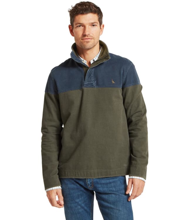 Men's Schöffel Helford Heritage Sweatshirt - Peat Green Ptarmigan