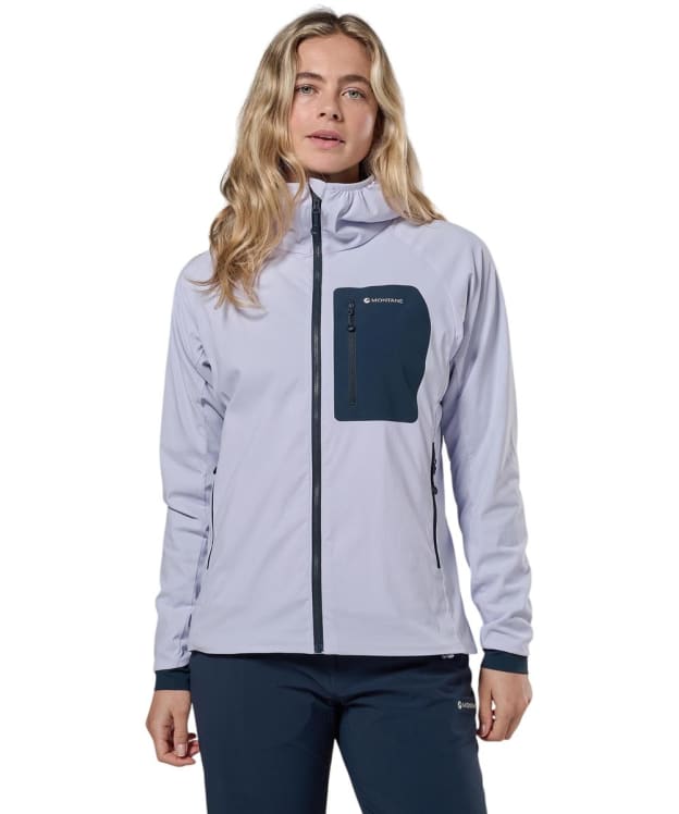 Women's Montane Khamsin Lite Hooded Softshell Jacket - Lilac Haze