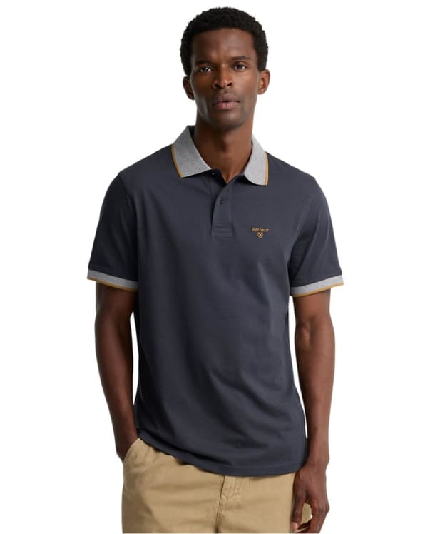 Men's Barbour Cornsay Polo Shirt - Navy / Camel
