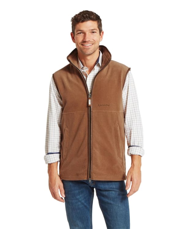 Men's Schoffel Oakham Fleece Gilet - Toffee