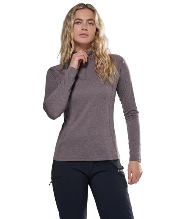 Women's Montane Dart Long Sleeve Zip Neck Top - Dusk