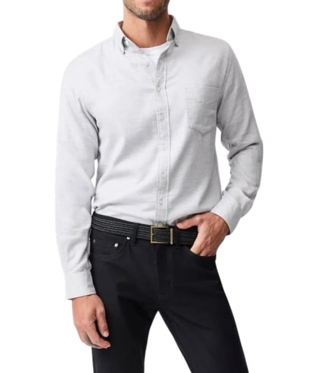 Men's Rodd & Gunn Barrhill Brushed Twill Shirt - Silver