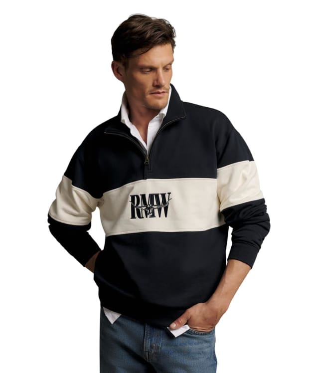 Men's R.M. Williams Heritage Quarter Zip Sweatshirt - Navy