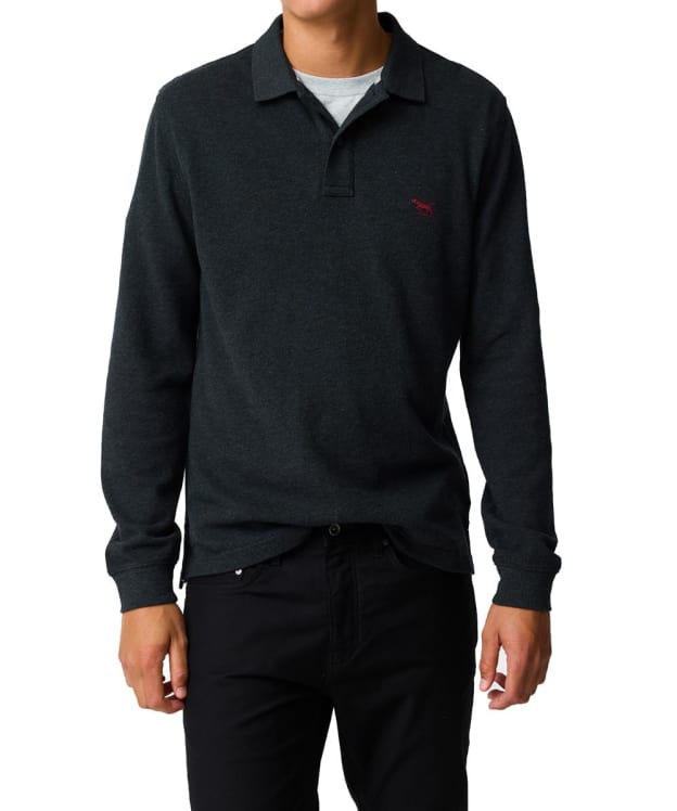 Men's Rodd & Gunn Sports Fit Long Sleeve Polo Shirt - Graphite