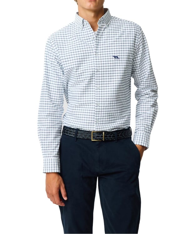 Men's Rodd & Gunn Check Oxford 3 Sports Fit Shirt - Marine