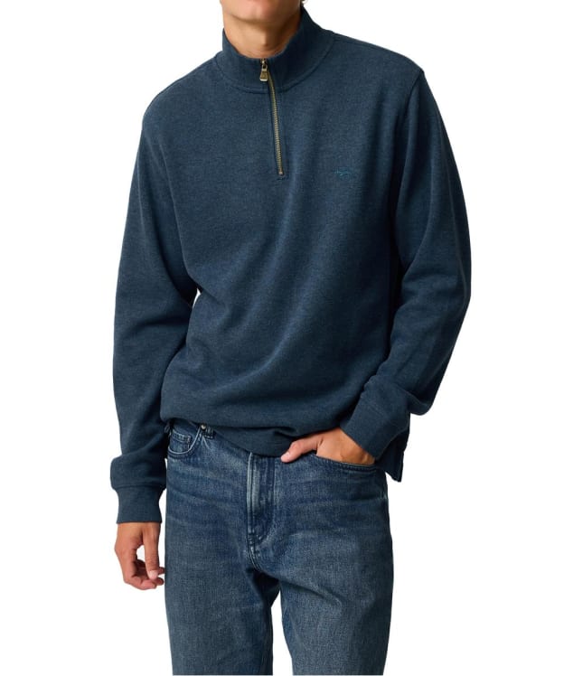 Men's Rodd & Gunn Alton Ave 1/4 Zip Jumper - Deep Ocean