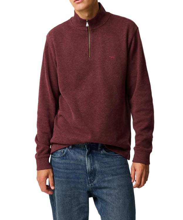 Men's Rodd & Gunn Alton Ave 1/4 Zip Jumper - Rust