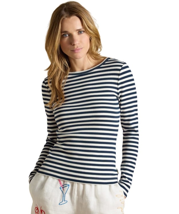 Women's Joules Sophie Top - Navy / Creme