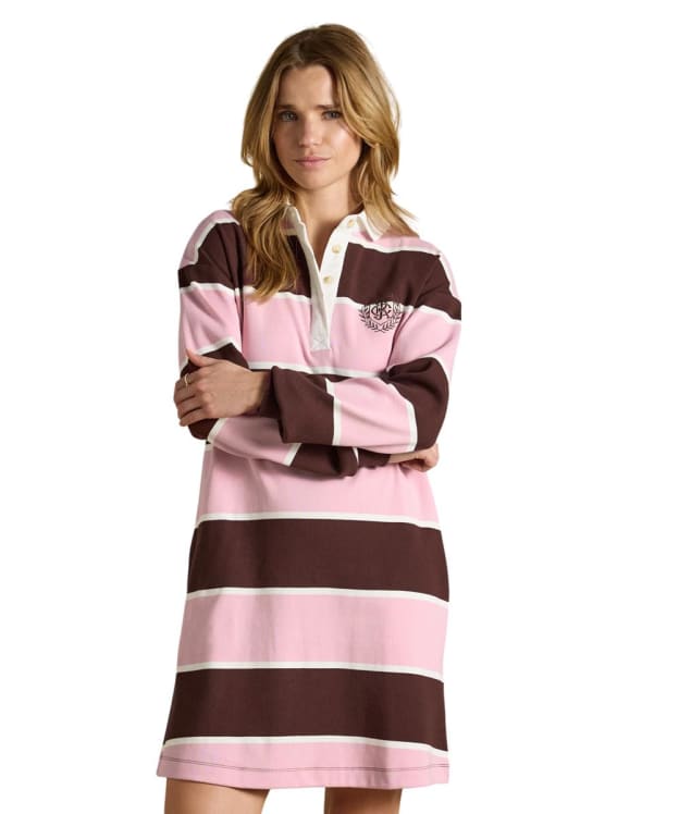 Women's Joules Hattie Rugby Dress - Pink