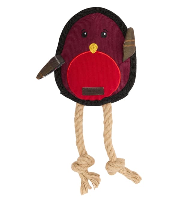 Barbour Dog Christmas Robin Toy - Brown / Red