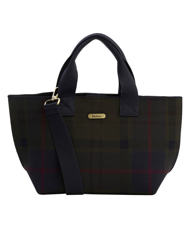 Women's Barbour Layla Tartan Mini Tote Bag - Shadow Classic Tartan