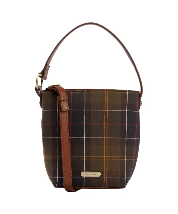 Women's Barbour Cedar Mini Tartan Bucket Bag - Classic Tartan