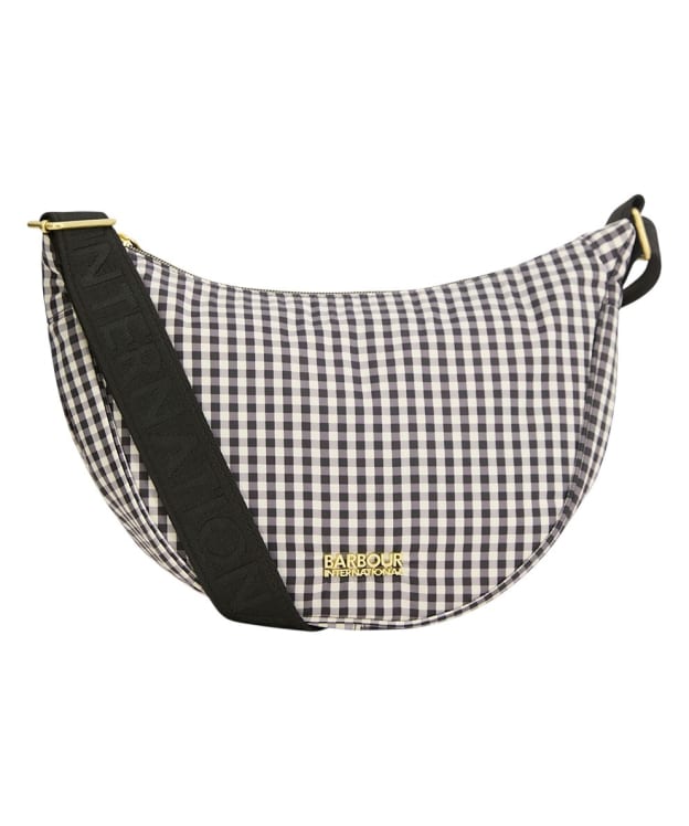 Women's Barbour International Boulevard Shoulder Sling Bag - Black / White Gingham